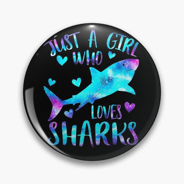 Item preview, Just a Girl who loves sharks designed and sold by PrettyPittie Shop.