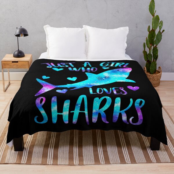 Item preview, Just a Girl who loves sharks designed and sold by PrettyPittie Shop.