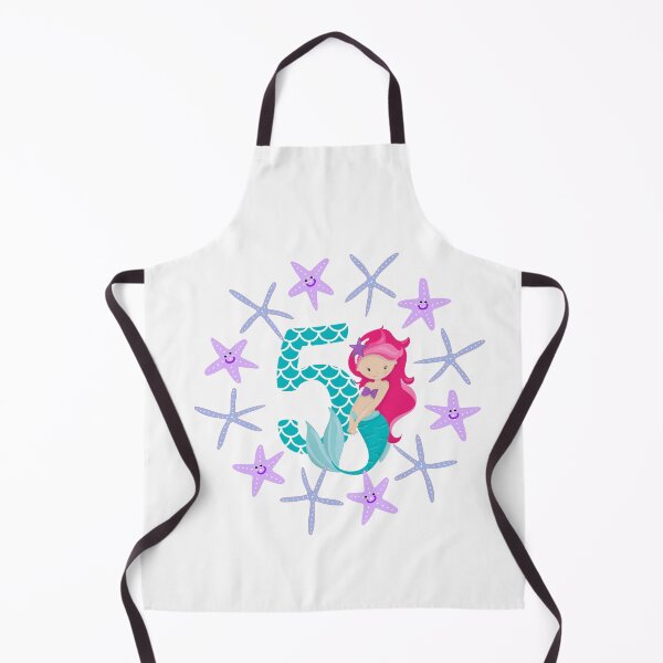 Item preview, Birthday mermaid five years old birthday present number five designed and sold by Jelisandie.