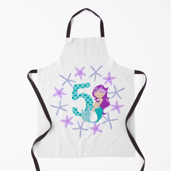 Item preview, Birthday mermaid five years old birthday present number five designed and sold by Jelisandie.
