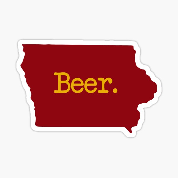 Aperçu de l'œuvre Bière Iowa IA créée et vendue par Mind of State.