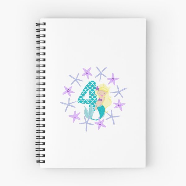 Item preview, Birthday mermaid four years old birthday present number four designed and sold by Jelisandie.