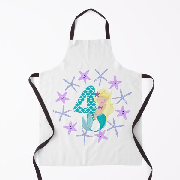 Item preview, Birthday mermaid four years old birthday present number four designed and sold by Jelisandie.