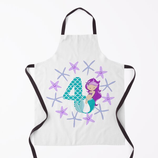 Item preview, Birthday mermaid four years old birthday present number four designed and sold by Jelisandie.