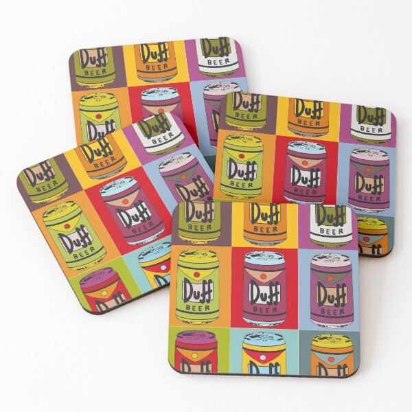 Warhol duff beer Coasters (Set of 4)