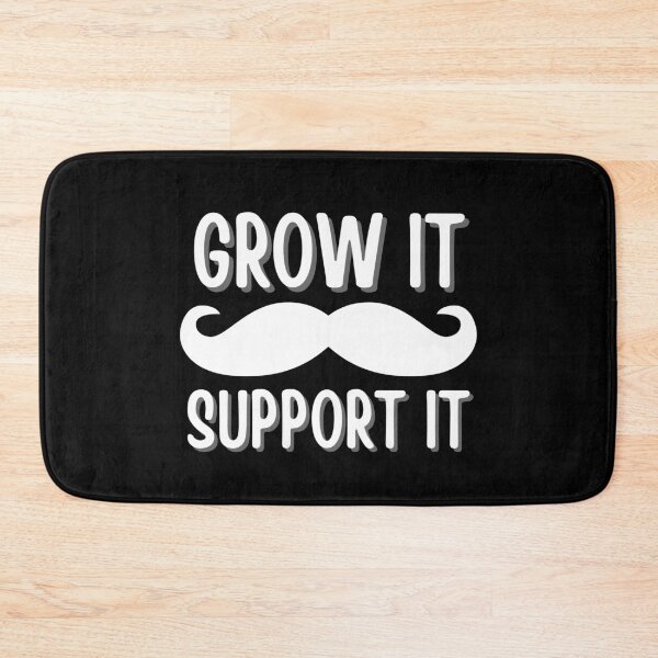Item preview, funny movember puns | grow it, support it designed and sold by Flow-Store.