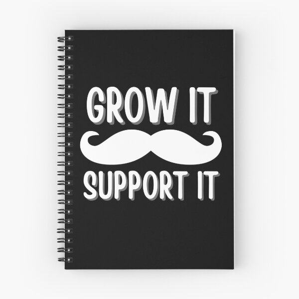 Item preview, funny movember puns | grow it, support it designed and sold by Flow-Store.
