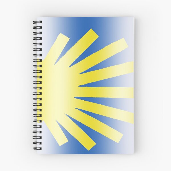 Item preview, Yellow Scallop Shell over Blue  designed and sold by Sybille-Yates.