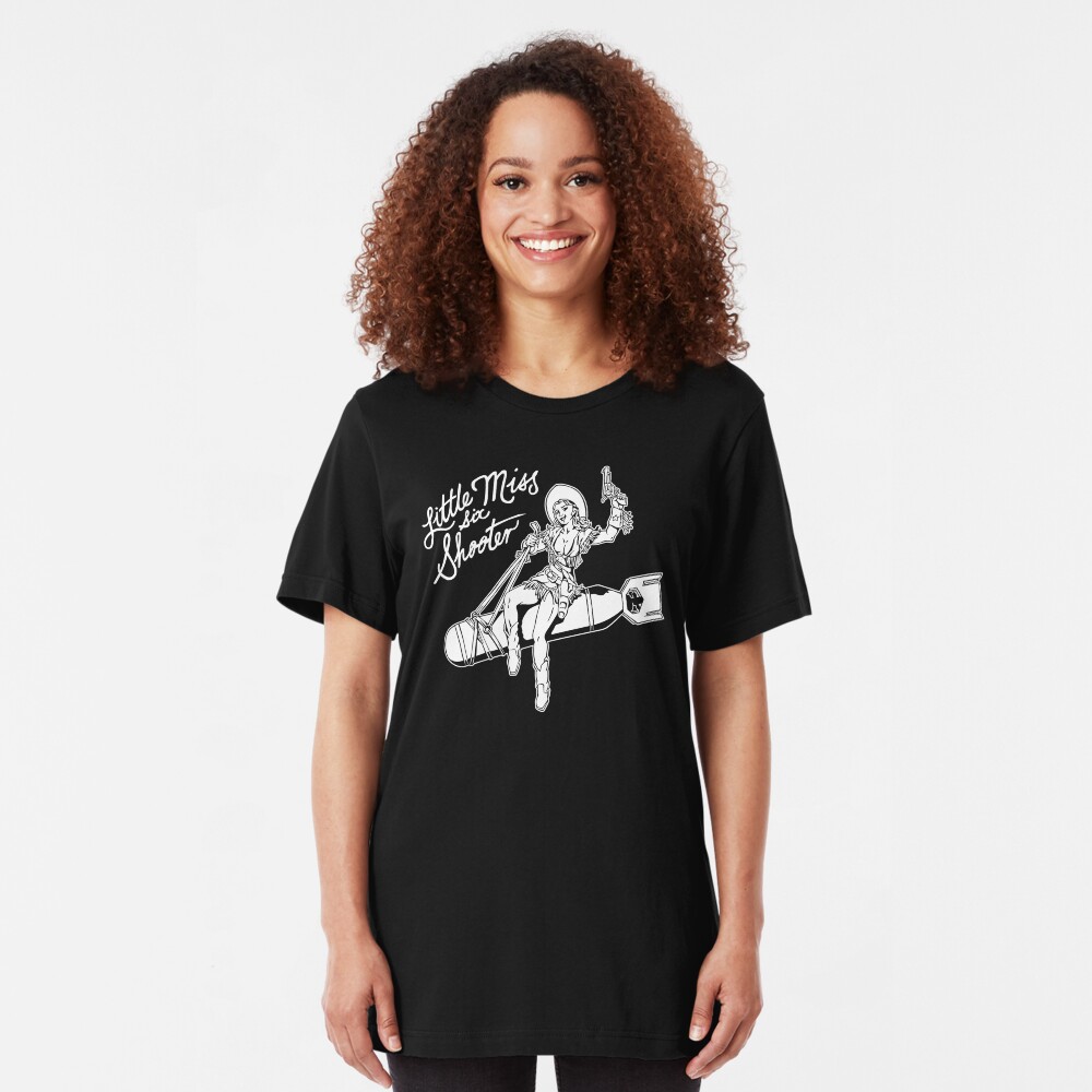 Little Miss Six Shooter Slim Fit T-Shirt