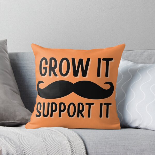 Item preview, grow it, support it | funny movember puns designed and sold by Flow-Store.