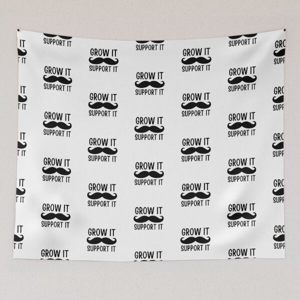 Item preview, grow it, support it | funny movember puns designed and sold by Flow-Store.
