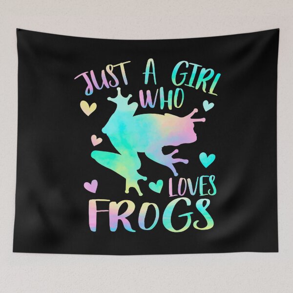 Item preview, Just a Girl who loves frogs designed and sold by PrettyPittie Shop.