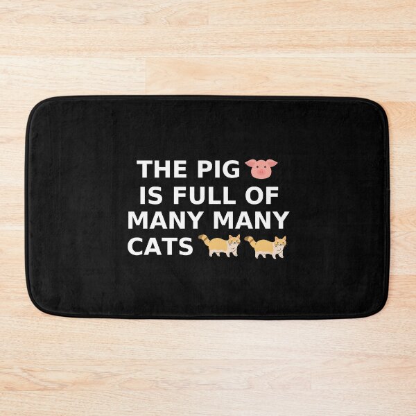 Item preview, Bad translation the pig is full of many many cats  designed and sold by promisesarelies.