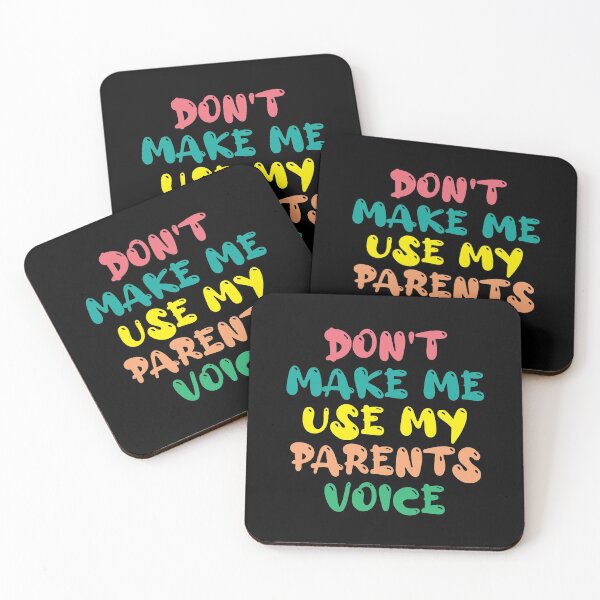 Item preview, Don't Make Me Use My Parents Voice, Cute Funny Gift Ideas For Parents designed and sold by awesomedraw.