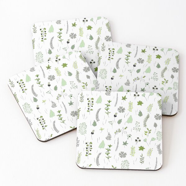 Item preview, Botanical doodle pattern designed and sold by PurrfectCorner.