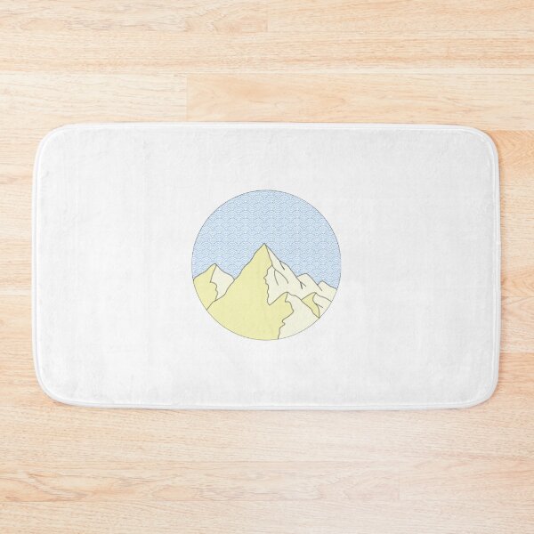 Item preview, Blue and yellow patterned mountains designed and sold by Ellora  Roy.
