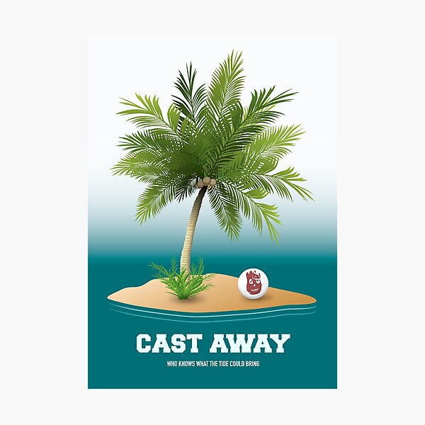 Cast Away - Alternative Movie Poster Photographic Print
