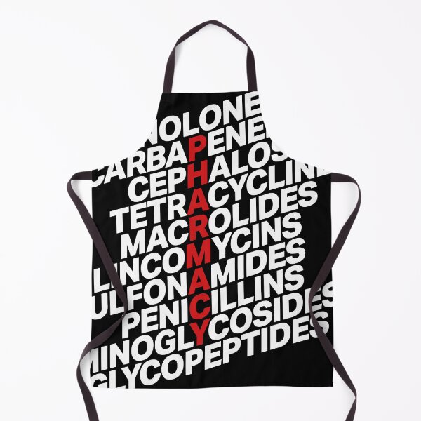 Item preview, Pharmacy antibiotic classes in black and white designed and sold by Eenig.