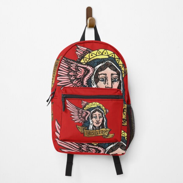 Item preview, The Patron Saint of Brave Faces - This Is Fine - World on Fire designed and sold by GurdyBird.
