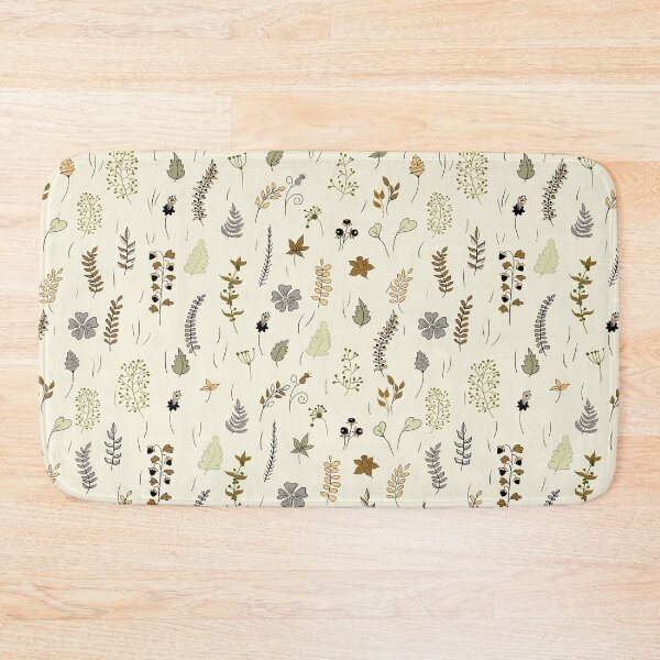 Item preview, Botanical doodle surface pattern design designed and sold by PurrfectCorner.