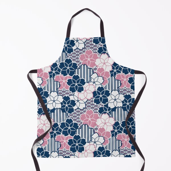 Item preview, Japanse Sakura flowers geometric pattern designed and sold by Elemesca.