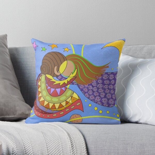 The Kiss Throw Pillow