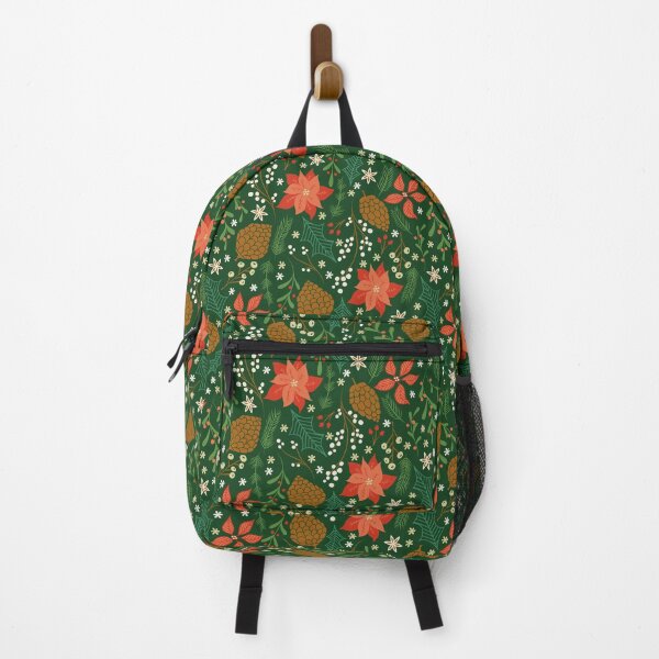 Item preview, Winter Florals on Green designed and sold by latheandquill.
