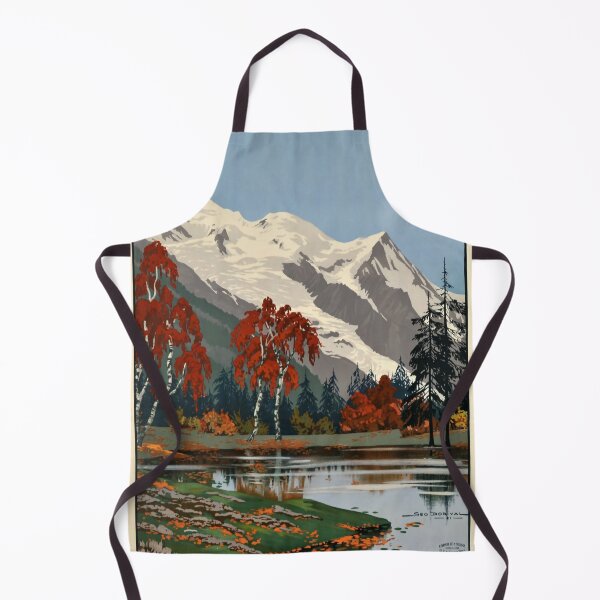 Item preview, retro chamonix mont blanc plm vintage reclame designed and sold by CorasPosters.
