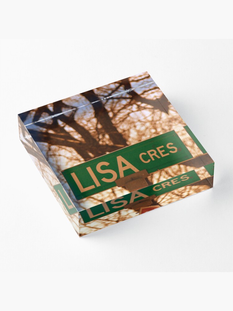 Alternate view of Lisa sticker, Lisa magnet, Lisa mug, Lisa greeting card Acrylic Block