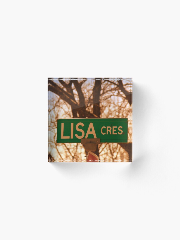 Alternate view of Lisa sticker, Lisa magnet, Lisa mug, Lisa greeting card Acrylic Block