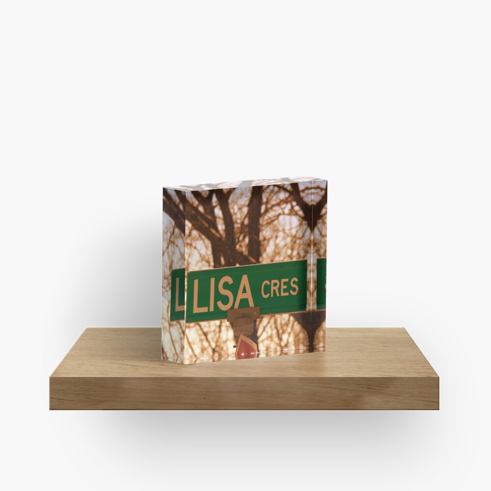 Lisa sticker, Lisa magnet, Lisa mug, Lisa greeting card Acrylic Block