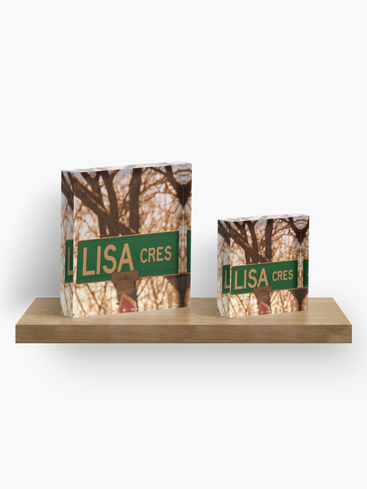 Alternate view of Lisa sticker, Lisa magnet, Lisa mug, Lisa greeting card Acrylic Block