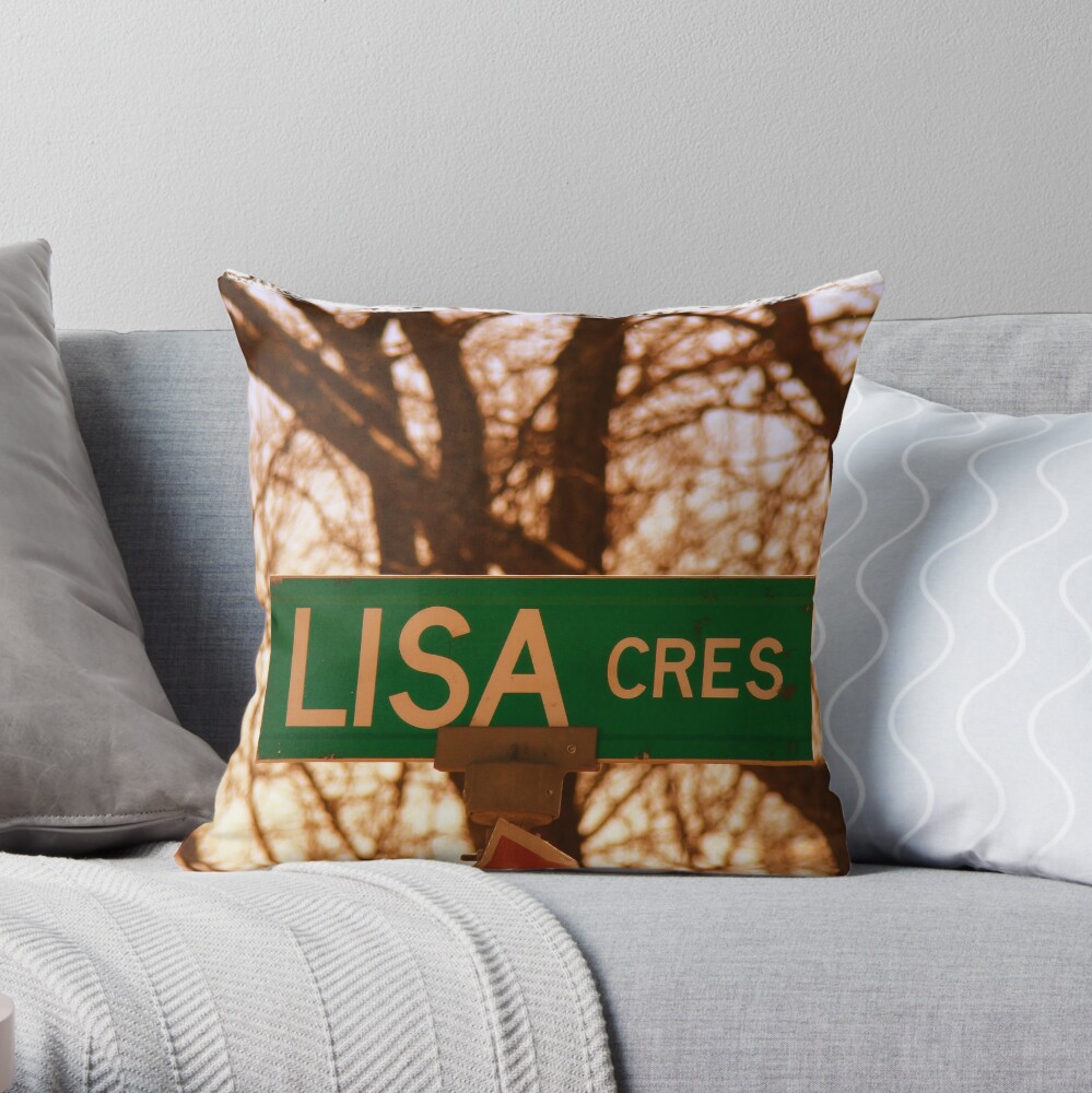 Lisa sticker, Lisa magnet, Lisa mug, Lisa greeting card Throw Pillow