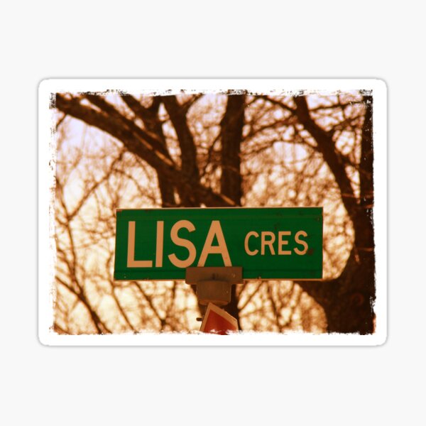 Lisa sticker, Lisa magnet, Lisa mug, Lisa greeting card Sticker