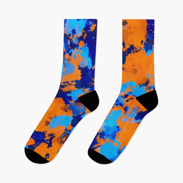 Item preview, Blue and Orange Paint Splatter designed and sold by BigTexFunkadelic.