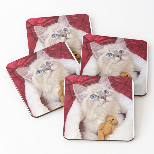 Item preview, Ragdoll kitten Christmas designed and sold by Fluffycat2020.