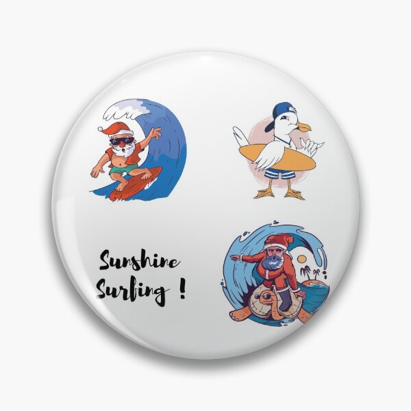 Item preview, sun shine surfing - santa designed and sold by youngdstag.