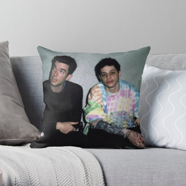 Pete Davidson and John Mulaney Throw Pillow