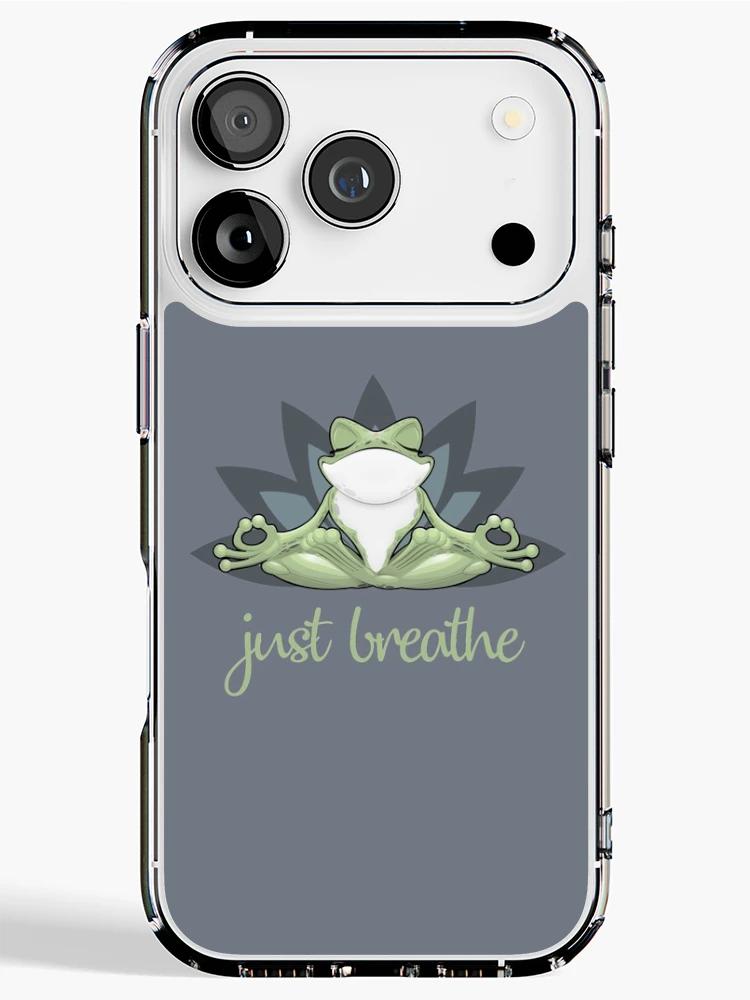 Aperçu 1 sur 5. Coque iPhone avec l'œuvre Respire créée et vendue par ReesDesigns.