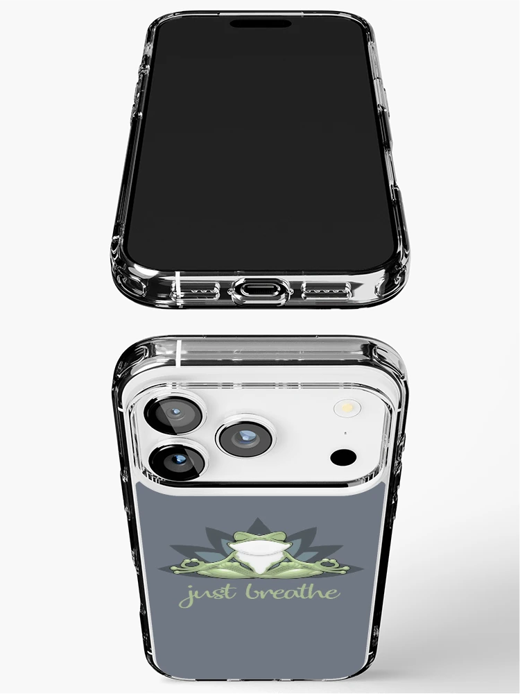 Aperçu 3 sur 5. Coque iPhone avec l'œuvre Respire créée et vendue par ReesDesigns.