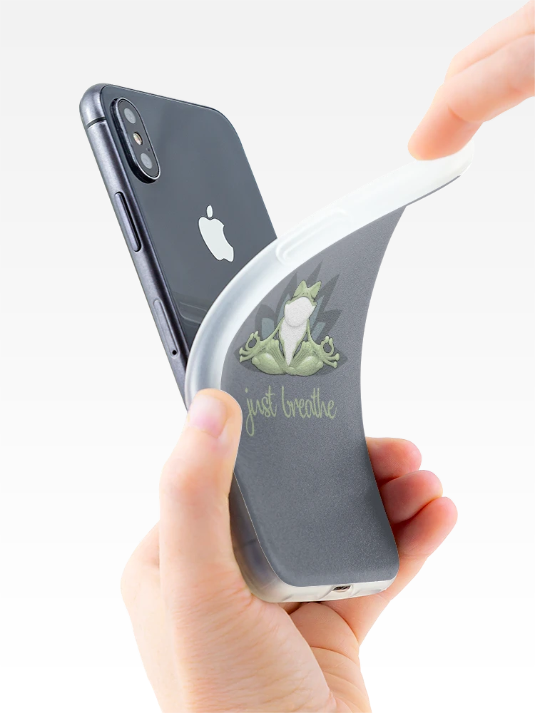 Aperçu 4 sur 5. Coque iPhone avec l'œuvre Respire créée et vendue par ReesDesigns.