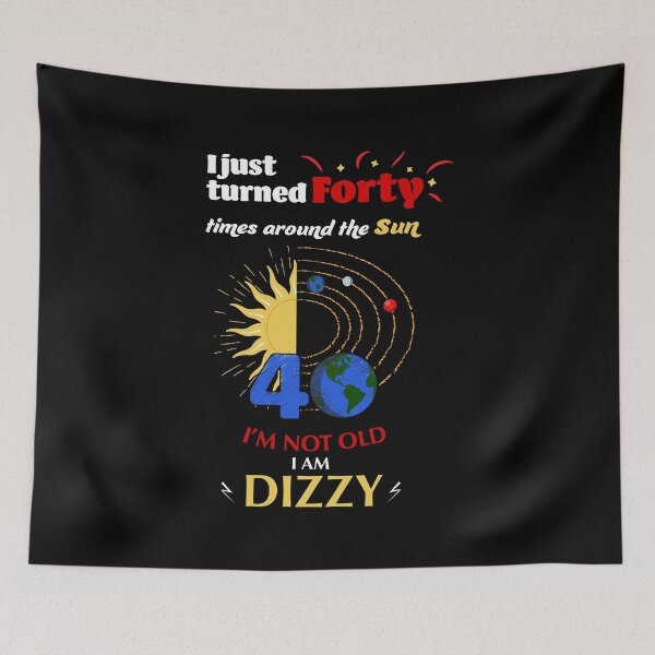 Item preview, Funny Earth Sun Milestone 40th Birthday Gift T-Shirt designed and sold by James-Kaft.