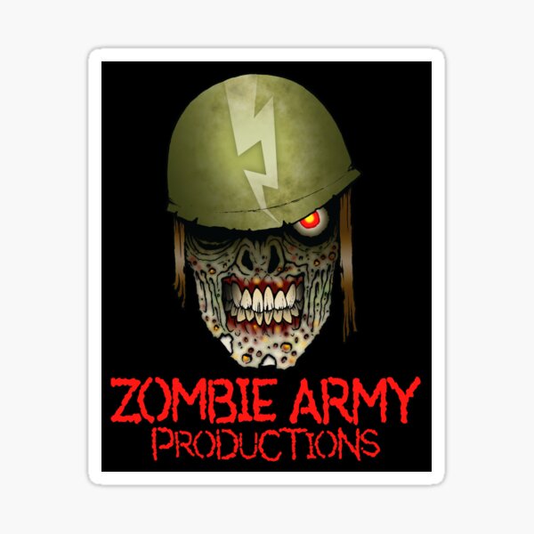Zombie Army Productions Logo Sticker