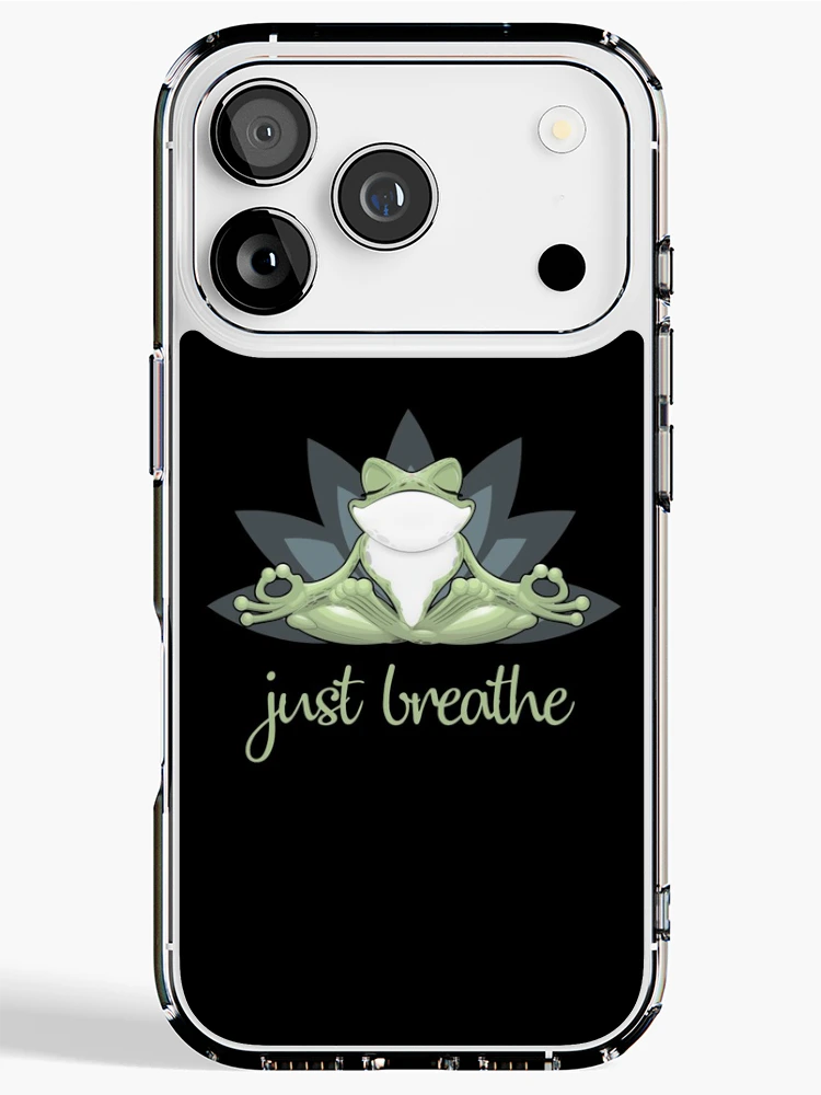 Aperçu 1 sur 5. Coque iPhone avec l'œuvre Respire créée et vendue par ReesDesigns.