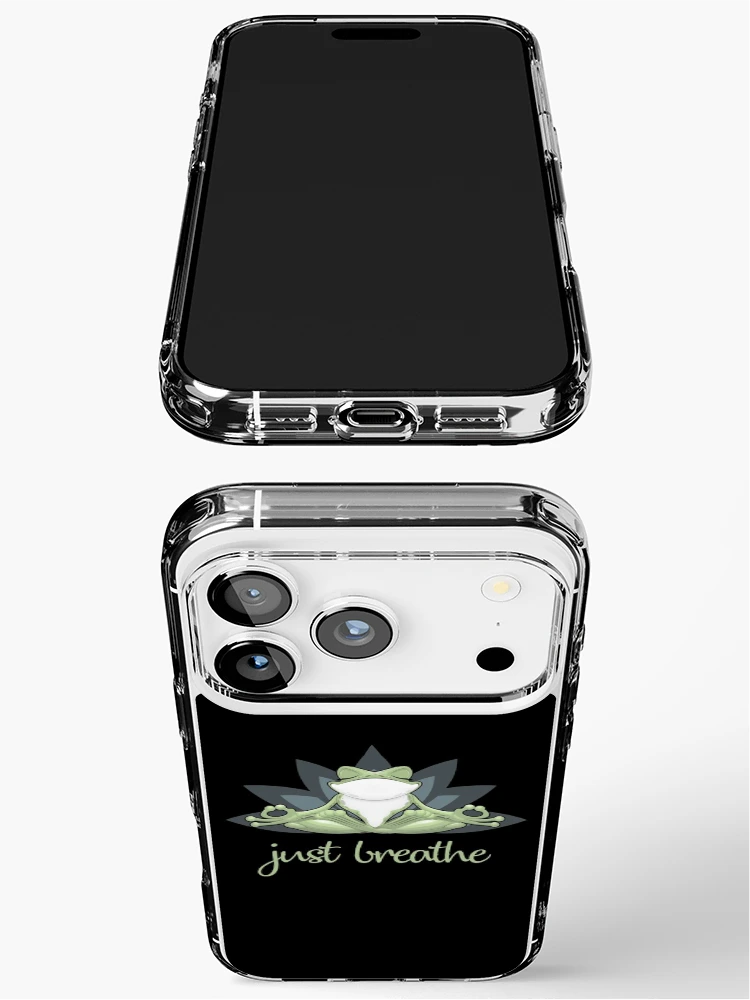 Aperçu 3 sur 5. Coque iPhone avec l'œuvre Respire créée et vendue par ReesDesigns.