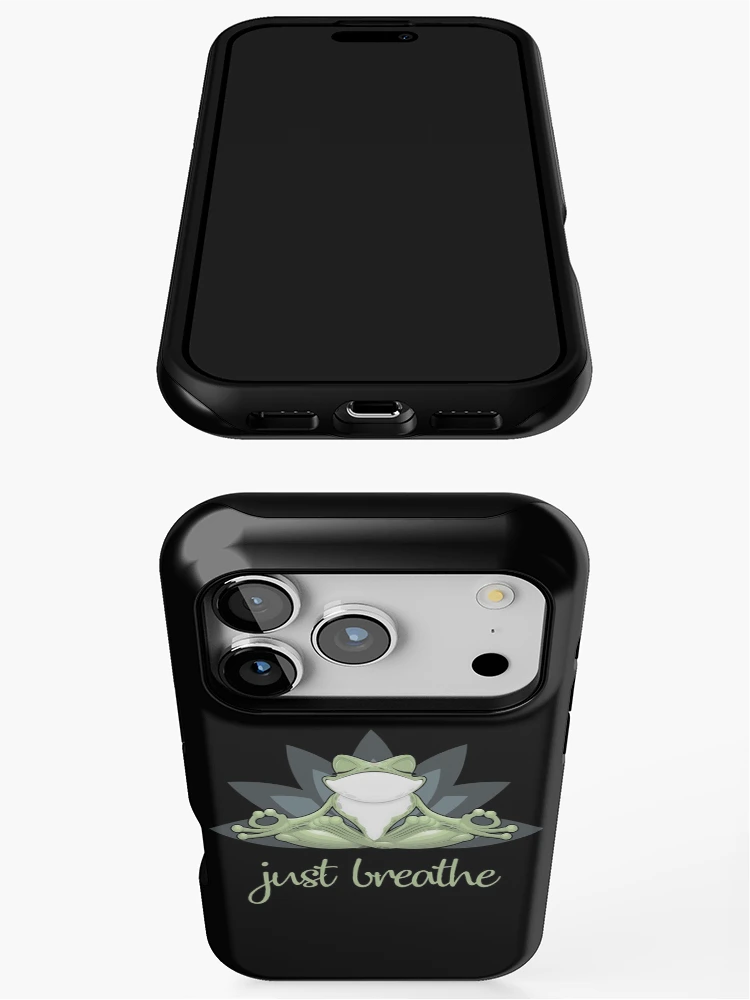 Aperçu 3 sur 4. Coque iPhone avec l'œuvre Respire créée et vendue par ReesDesigns.