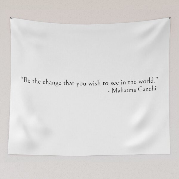 Item preview, Be the change that you wish to see in the world - Gandhi quote designed and sold by ds-4.