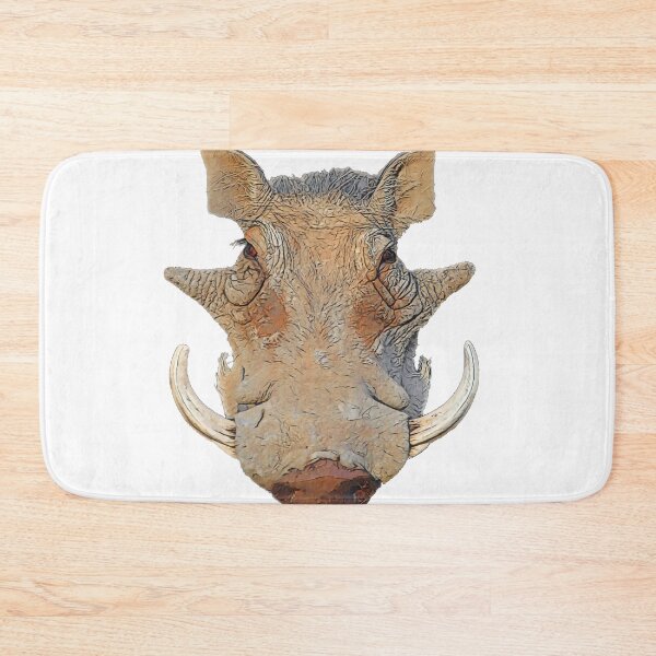 Item preview, Warthog Phacochoerus Face Mammal Horrid Crushed Doormat Texture designed and sold by SlightUser.