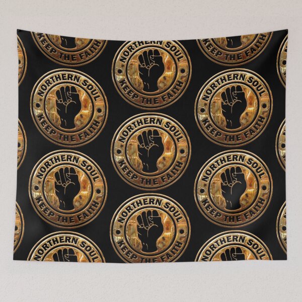 Item preview, Northern Soul Keep The Faith Logo Gold and Black designed and sold by fatbanana.