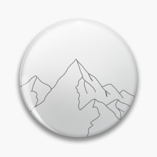 Item preview, Simple Line Drawing of Mountains  designed and sold by Ellora  Roy.